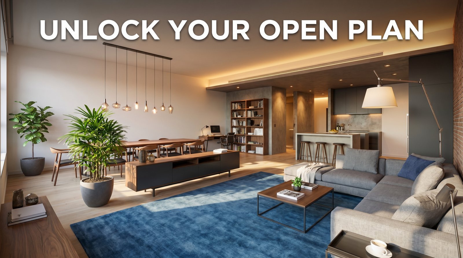 Open Plan Living: How to Define Zones Without Walls with Style